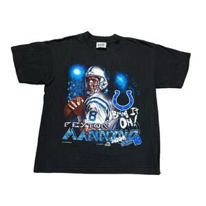 Vintage 2000 Y2K Lee Sports Tag Peyton Manning Colts Tee Shirt Youth 14/16